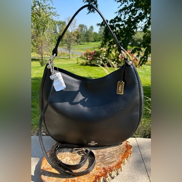 Coach Handbags - Coach Nomad Hobo Black Glovetanned Leather 36026 NWT